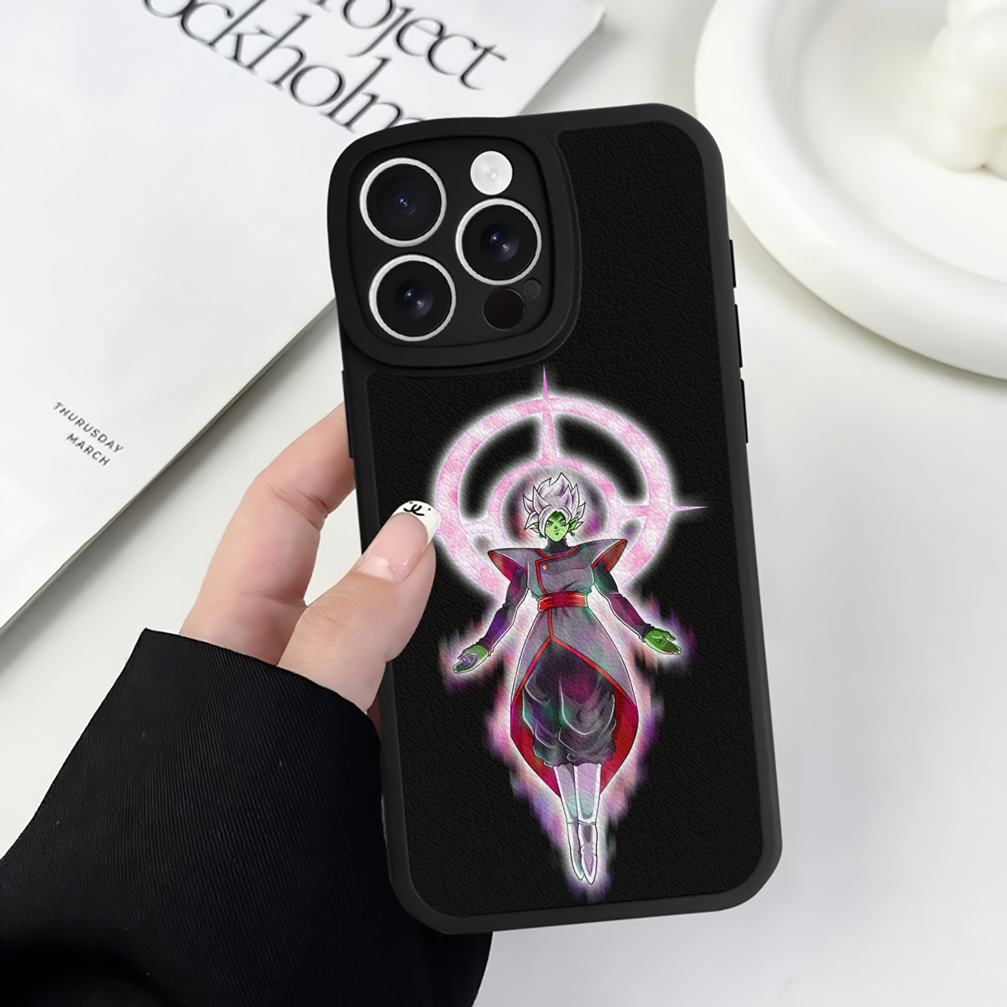 （画像用） ドラゴンボール DRAGON BALL 【iPhone 16シリーズ対応】シリコンスマホケース（レザー調） 材質：シリコン